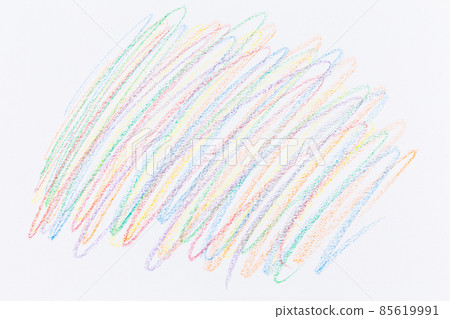 Multi color hand crayon drawing 85619991