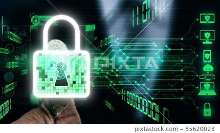 Cyber security encryption technology to protect data privacy conceptual Cyber security encryption technology to protect data privacy conceptual 85620023