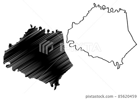 Robertson County, Kentucky (U.S. county, United States of America, USA, U.S., US) map vector illustration, scribble sketch Robertson map 85620459