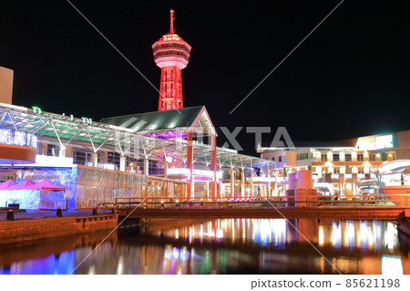 [福岡縣]博多海濱旅館的夜景 85621198