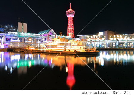 [Fukuoka] Night view of Bayside Place Hakata 85621204