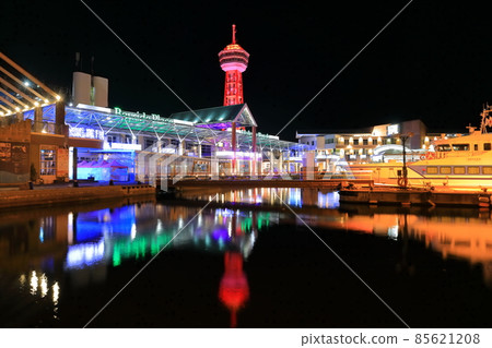 [Fukuoka] Night view of Bayside Place Hakata 85621208