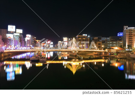 [福岡縣]博多中洲夜景（中洲之光） 85621255