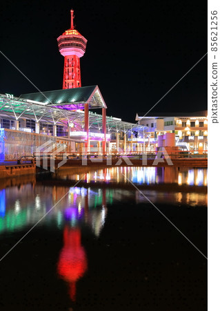 [Fukuoka] Night view of Bayside Place Hakata 85621256