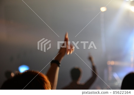 The excitement of the audience seats at the live venue 85622164