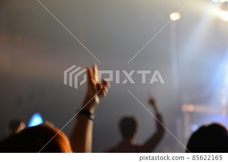 The excitement of the audience seats at the live venue 85622165