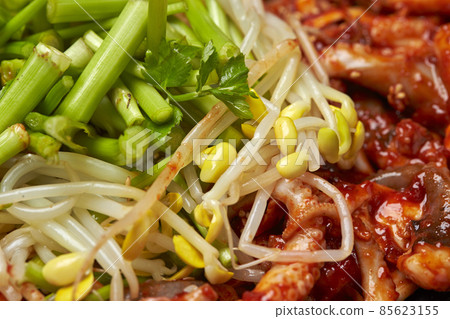 Korean food Ojin Onakuchipokmu Stir-fried sweet and spicy sardines Korean food Ojin Onakuchipokmu Stir-fried sweet and spicy sardines 85623155