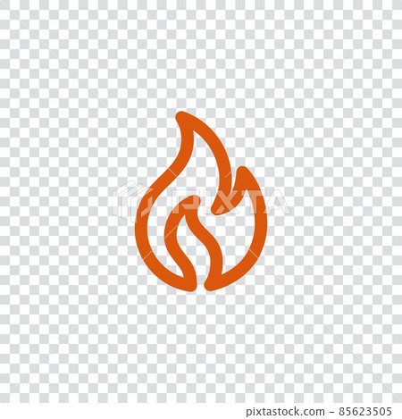 Fire line vector icon. Stock Vector...-插圖素材 [85623505] - PIXTA圖庫