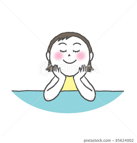 被臉頰棒迷住的少女 85624802