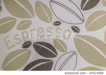 background of fabric textured surface with Espresso coffee pattern background of fabric textured surface with Espresso coffee pattern 85624896