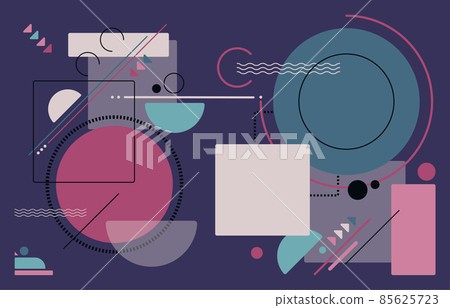 Abstract geometric pattern design of decorative artwork.  85625723