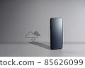 Online shopping & Social media icon with smart phone 85626099