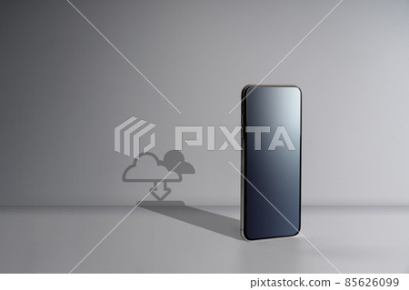 Online shopping & Social media icon with smart phone Online shopping & Social media icon with smart phone 85626099