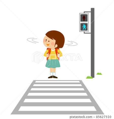 Pedestrian Road Safety Rules. Young Male Character is about To Cross the  Road. Look Both Ways before Crossing Stock Vector - Illustration of drive,  flat: 248022197