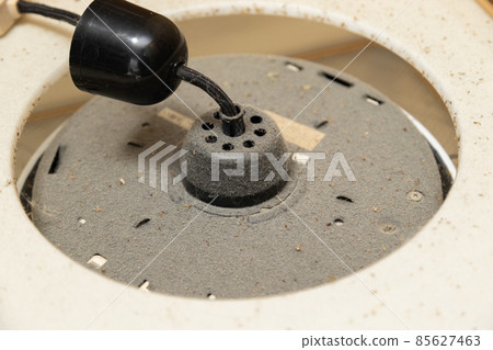 Round fluorescent lamp with dust 85627463