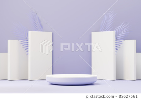 3d render of Beauty podium with Very Peri color of the year 2022 design for product presentation and advertising. Minimal pastel sky and Dreamy land scene. Romance concept. 3d render of Beauty podium with Very Peri color of the year 2022 design for product presentation and advertising. Minimal pastel sky and Dreamy land scene. Romance concept. 85627561