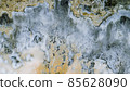 Marble texture of white and gold color. Luxurious abstract fluid art painting on the background of the technique of alcohol ink in black and gold colors. 85628090
