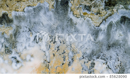 Marble texture of white and gold color. Luxurious abstract fluid art painting on the background of the technique of alcohol ink in black and gold colors. Marble texture of white and gold color. Luxurious abstract fluid art painting on the background of the technique of alcohol ink in black and gold colors. 85628090