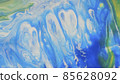 Blue stripes on a white background with gold flecks of yellow. 85628092