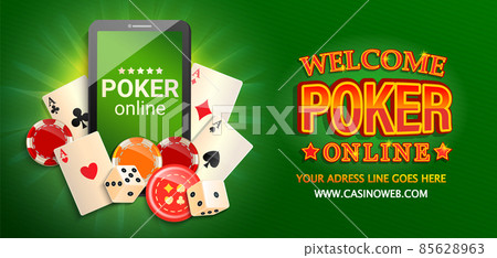 Welcome banner to online poker. Welcome banner to online poker. 85628963