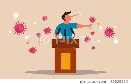 Corruption political partner for problem vaccine. Businessman character with long nose and people fake face vector illustration metaphor concept. Truth talk person and equality law agreement Corruption political partner for problem vaccine. Businessman character with long nose and people fake face vector illustration metaphor concept. Truth talk person and equality law agreement 85629223