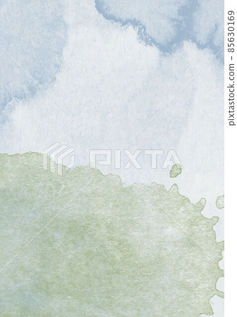 Pale blue-green watercolor background Pale blue-green watercolor background 85630169