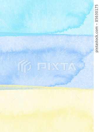 Pale yellow and blue watercolor background Pale yellow and blue watercolor background 85630175