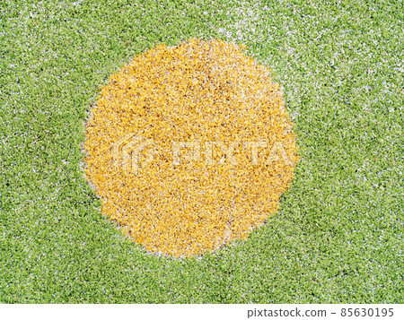 Detail of playground surface with artifical grass Detail of playground surface with artifical grass 85630195