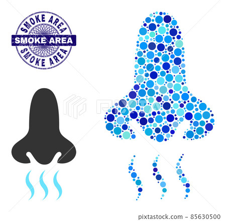 Scratched SMOKE AREA Round Guilloche Seal Stamp and Snuff Composition Icon of Round Dots Scratched SMOKE AREA Round Guilloche Seal Stamp and Snuff Composition Icon of Round Dots 85630500
