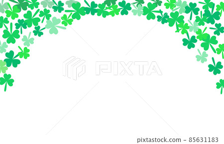 Saint Patricks Day Falling Shamrocks Vector Background 85631183