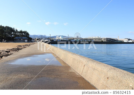 美濃濱港和防波堤 85632415
