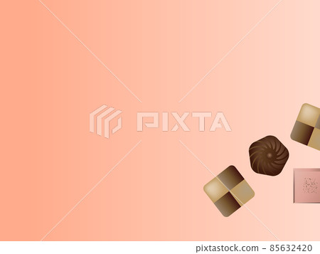 情人節巧克力和棕色背景 情人節巧克力和棕色背景 85632420