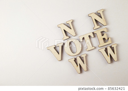 選舉投票圖像新和投票字母 選舉投票圖像新和投票字母 85632421