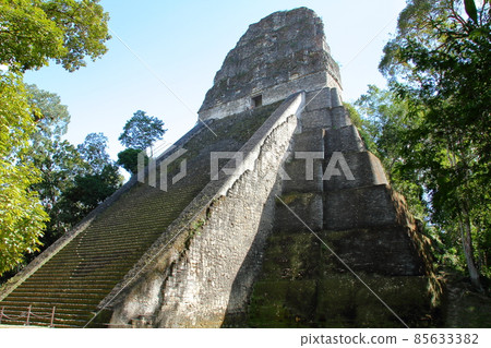 Guatemala Mayan Civilization Ruins Tikal No. 5 Temple 85633382