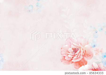 Elegant watercolor vintage floral illustration 85634333