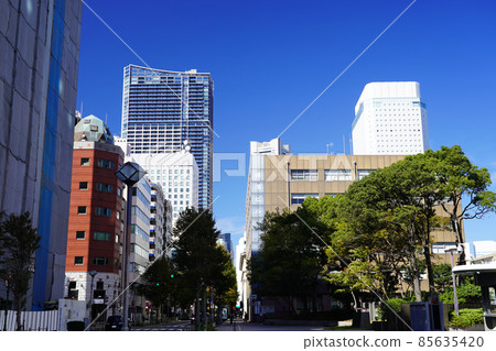 Port of Yokohama coastal scenery 85635420
