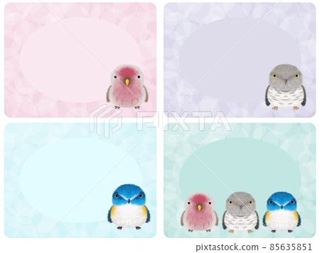 Fluffy bird background A-1 85635851