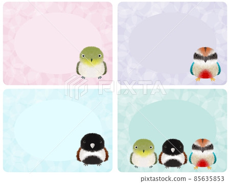 Fluffy bird background A-3 85635853