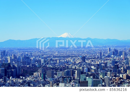 從東京晴空塔看到的富士山（2022年元旦拍攝） 85636216