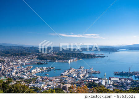 《Nagasaki Prefecture》 View of Sasebo cityscape and Yubaridake observatory 《Nagasaki Prefecture》 View of Sasebo cityscape and Yubaridake observatory 85636522