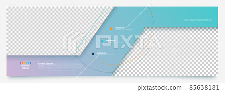 Business abstract banner design template. 85638181