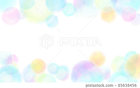 Polka dot pattern drawn in watercolor (rainbow color) Polka dot pattern drawn in watercolor (rainbow color) 85638456