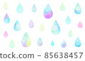 Drops in watercolor (rainbow-colored drops) Polka dots 85638457