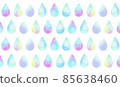 Drops in watercolor (rainbow-colored drops) Polka dots 85638460