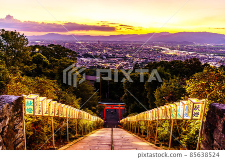 福岡縣久留米市高良大社夜景 85638524