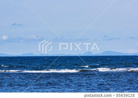 Sakhalin from Cape Soya, Wakkanai City, Hokkaido 85639128