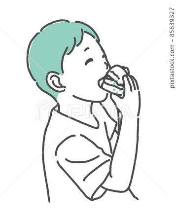 吃漢堡包的孩子 吃漢堡包的孩子 85639327