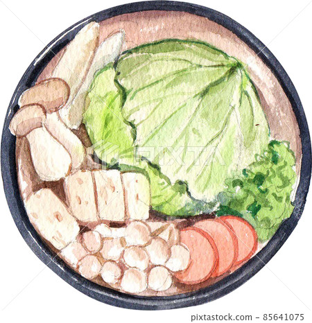 Chinese Hotpot shabu spicy and sour soup with meat and seafood, Suki Chinese style Chinese Hotpot shabu spicy and sour soup with meat and seafood, Suki Chinese style 85641075