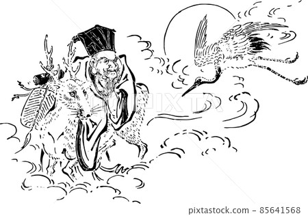Jurojin on the clouds 85641568