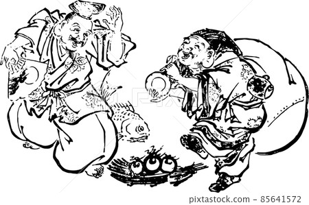 跳舞惠比壽和大黑 跳舞惠比壽和大黑 85641572